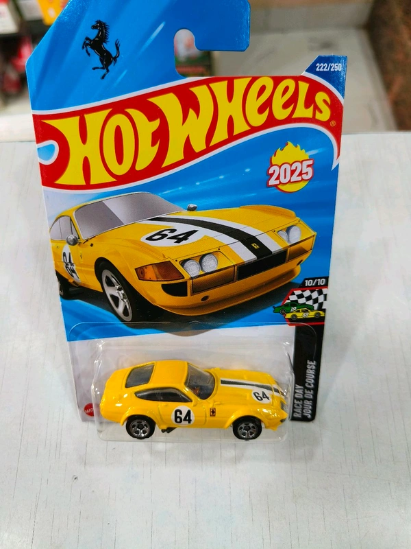 Hot Wheels Ferrari 365 GTB4 Competizione | Race Day |  Yellow | 222/250