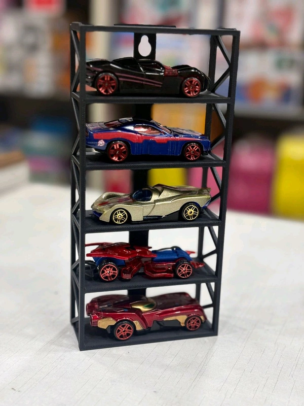 Hot Wheels Display Stand —Perfect for Showcasing Your 1:64 Die Cast Scale Model Collection (BLACK) - Black