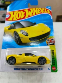 Hot Wheels Gordan Murray Automotive T.33 |  Exoticars | Yellow | 3/250