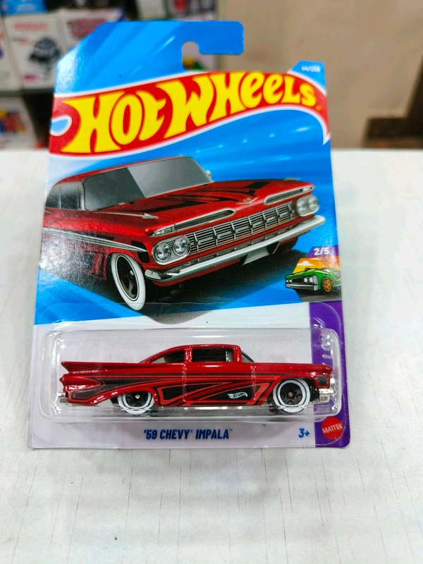 Hot Wheels 59 Chevy Impala | Layin' Low | Red | 44/250