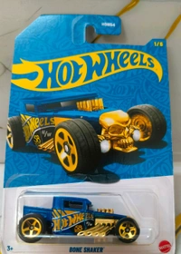 HOTWHEELS 58th Anniversary series | SET OF 5 CARS | Bone Shaker | '92 Honda Civic EG | '87 Dodge D100 | '70 Chevy Camaro RS | Subaru Brat | HDH54