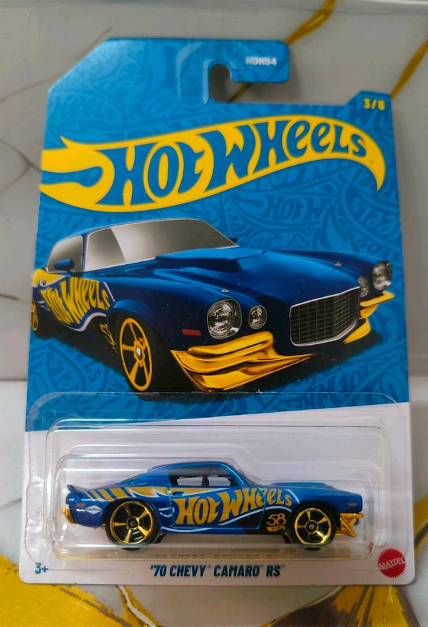 HOTWHEELS 58th Anniversary series | SET OF 5 CARS | Bone Shaker | '92 Honda Civic EG | '87 Dodge D100 | '70 Chevy Camaro RS | Subaru Brat | HDH54