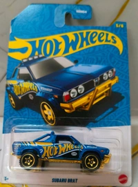 HOTWHEELS 58th Anniversary series | SET OF 5 CARS | Bone Shaker | '92 Honda Civic EG | '87 Dodge D100 | '70 Chevy Camaro RS | Subaru Brat | HDH54