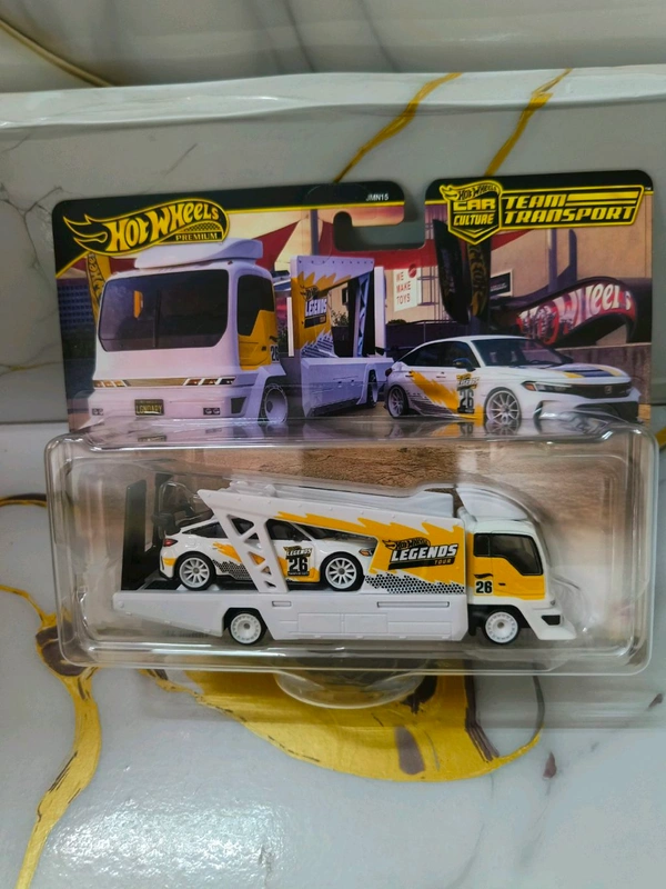 HOT WHEELS Hotwheels Premium | '24 HONDA CIVIC TYPR R | KOUSOKU HAULER CAMION DE TRANSPORT | TEAM TRANSPORT | CAR CULTURE | REAL RIDERS | JMN15 | LEGENDS TOUR