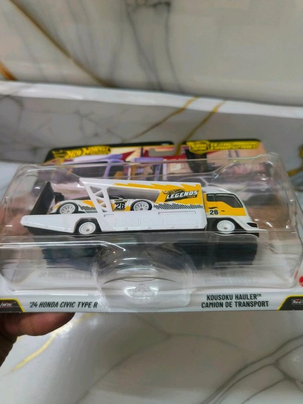HOT WHEELS Hotwheels Premium | '24 HONDA CIVIC TYPR R | KOUSOKU HAULER CAMION DE TRANSPORT | TEAM TRANSPORT | CAR CULTURE | REAL RIDERS | JMN15 | LEGENDS TOUR