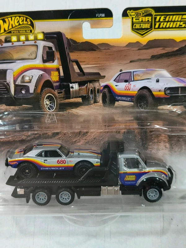 HOT WHEELS Hot Wheels Premium Team Transport | ’67 OFF ROAD TOUT-TERRAIN CAMARO | TERRA-TORQUE | Rugged Racing Series | Muscle Car Legend | FLF56