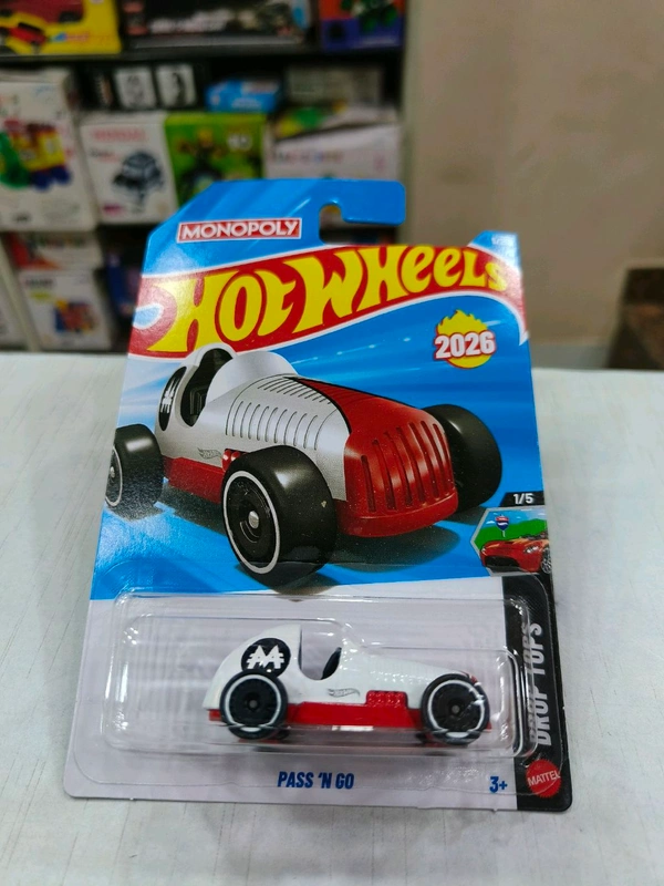 Hot Wheels Pass 'n Go | Drop Tops | White | 5/250