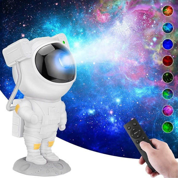 Astronaut Galaxy Projector with Remote Control - 360° Adjustable Timer Kids Astronaut Nebula Night Light, for Gifts,Babys & Adults