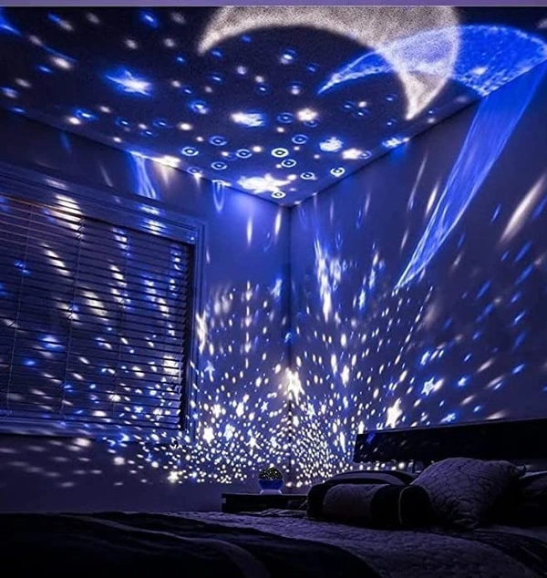 Master Rotating 360 Degree Moon Night Light Lamp  (Multi Color,Pack of 1)