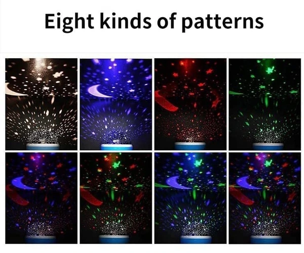 Master Rotating 360 Degree Moon Night Light Lamp  (Multi Color,Pack of 1)