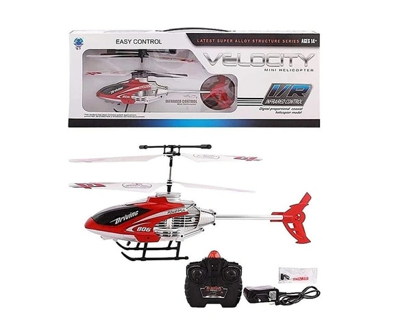 Velocity Helicopter Remote Control Flying  | Unbreakable Blades | Chargeable | Best Toy for Kids Super Design High Speed