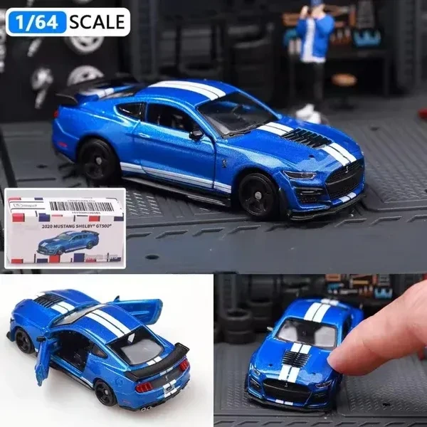 Burago |2020 MUSTANG SHELBY GT500 | BLUE | Scale 1:64