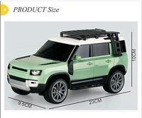 Remote Control Defender Car - 4Wd High-Speed Off-Road Rc Car with Led Lights, Rechargeable Battery, and All-Terrain Tires, Multicolor