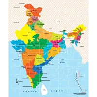 INDIA MAP JIGSAW PUZZLE 104 PC