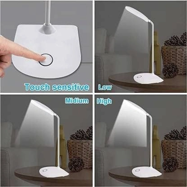 led Desk Lamp with Mobile Stand for Home/Office in 3 Color Modes Touch Control On/Off