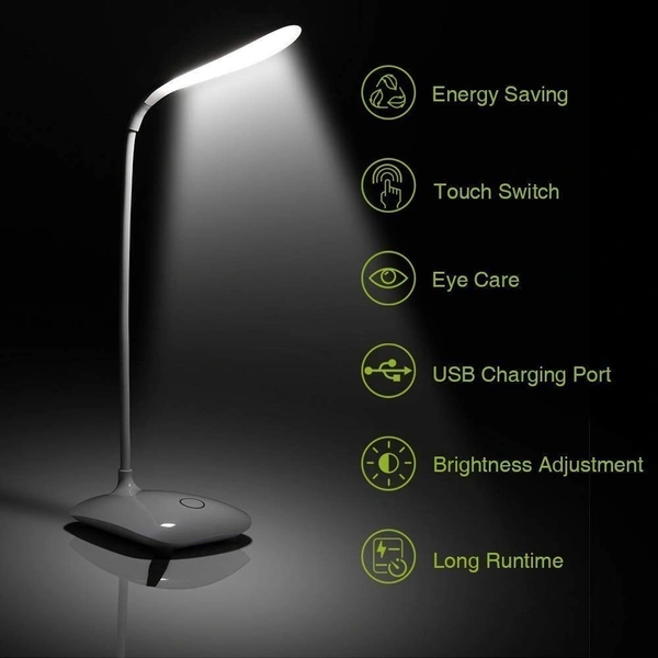 led Desk Lamp with Mobile Stand for Home/Office in 3 Color Modes Touch Control On/Off
