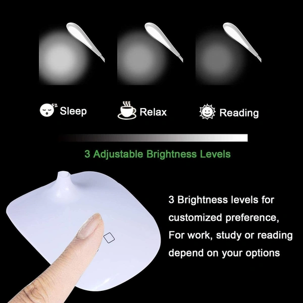 led Desk Lamp with Mobile Stand for Home/Office in 3 Color Modes Touch Control On/Off
