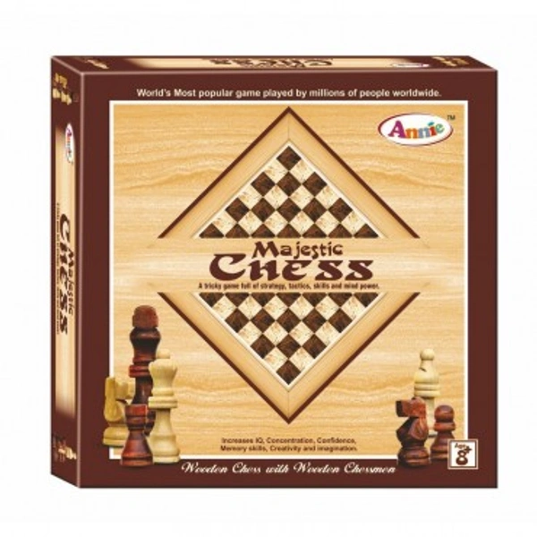 MAJESTIC CHESS WOODEN BOARD ANNIE