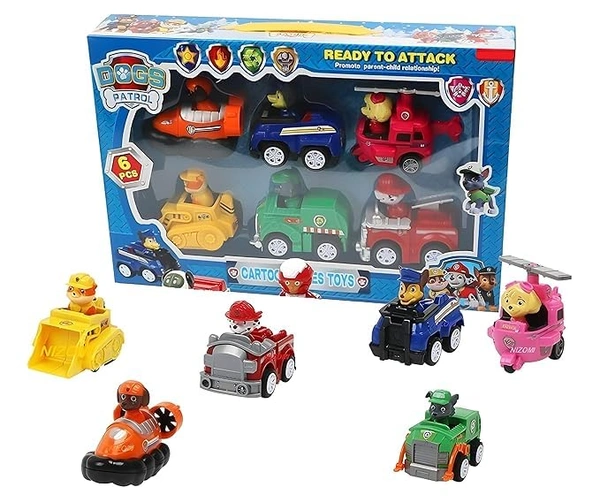 PAW PETROL READY TO ATTACK (pack of 6)