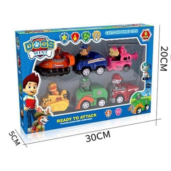 PAW PETROL READY TO ATTACK (pack of 6)