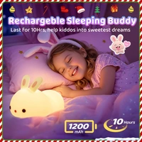 Cute Rabbit Silicone Lamp Rechargeable