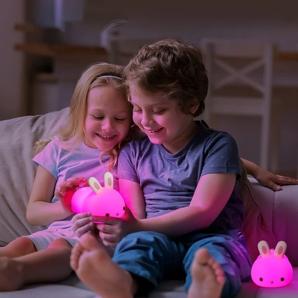 Cute Rabbit Silicone Lamp Rechargeable