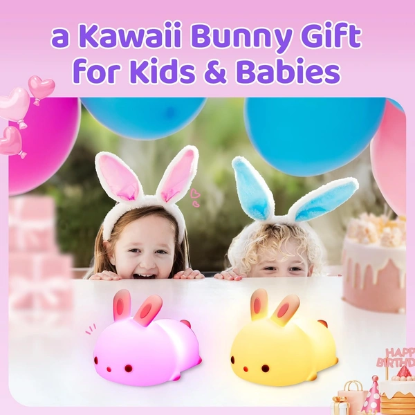 Cute Rabbit Silicone Lamp Rechargeable