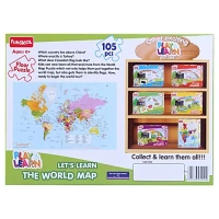 THE WORLD MAP JIGSAW PUZZLE 105 PC