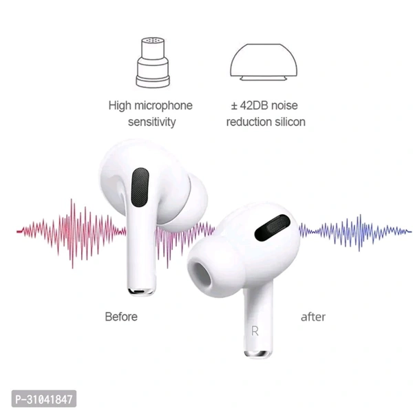 TWS Earbuds Premium Sound Quality  - White