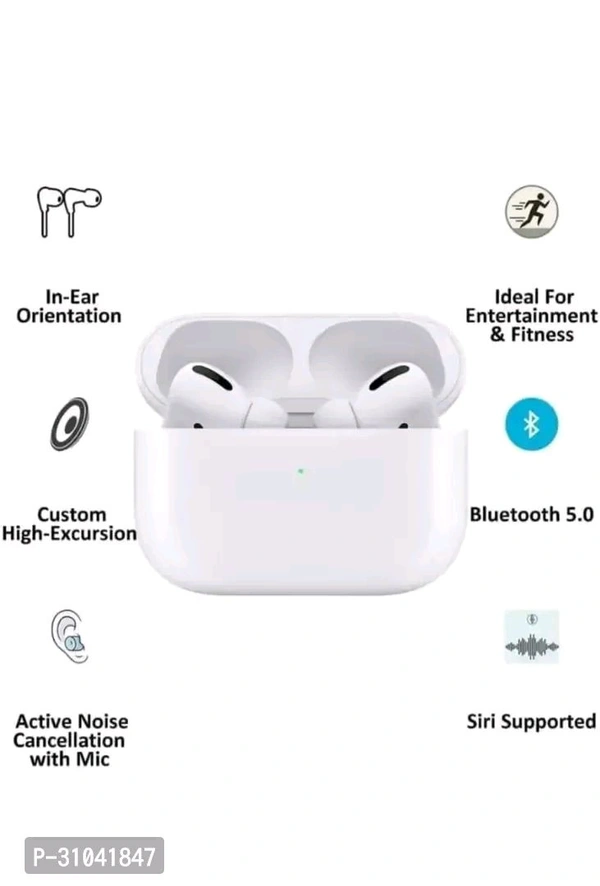 TWS Earbuds Premium Sound Quality  - White
