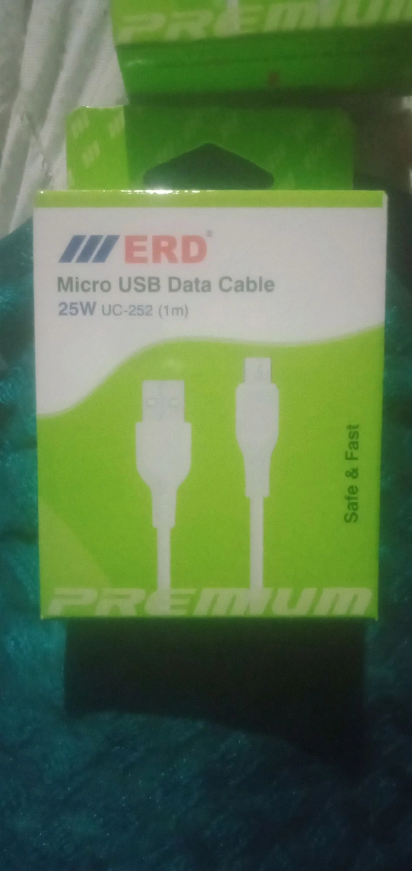 ERD V8 DATA CABLE 25W - White, 1 Meter