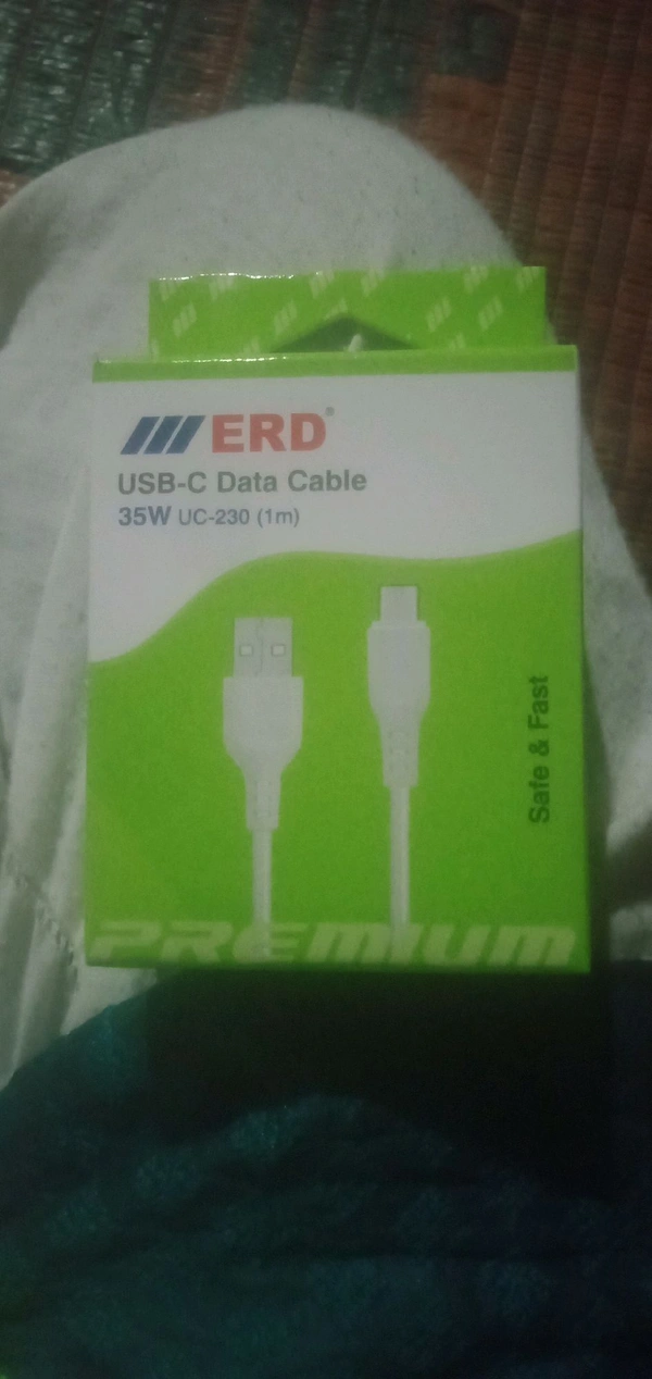 ERD TYPE C DATA CABLE 35W - White, 1 Meter