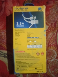 RIVIERA V8 DATA CABLE - White, 1 Meter