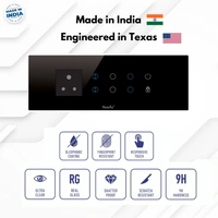 Noxify 8 Modular 6 Channel Single Socket Wi-Fi & Remote Control with Alexa Support & Google Assistant Support - 8 Modular, Black