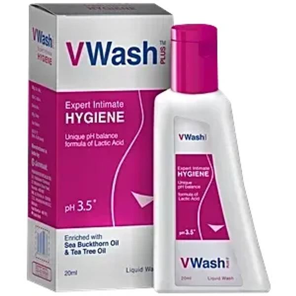 VWash Plus Expert Intimate Hygiene, With Tea Tree Oil, Lique 20ml