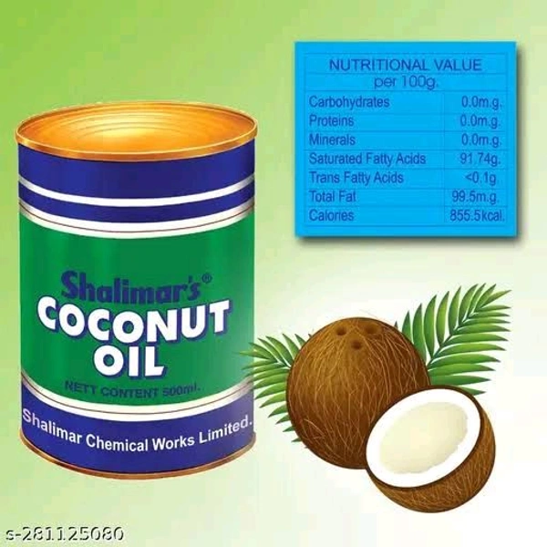 Shalimar's Coconut Oil Tin 500 ml