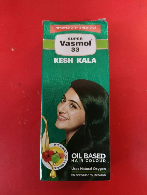 Super Vasmol 33 Kesh Kala Oil Based Hair Colour 100ml 