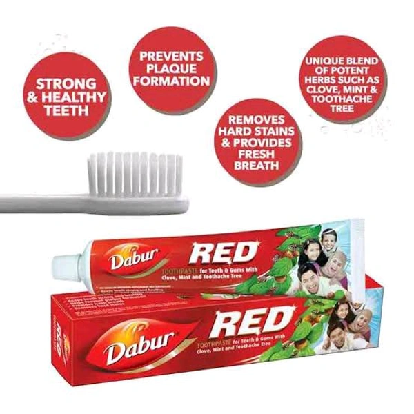 Dabur Red Toothpaste 200g +Free Red Past