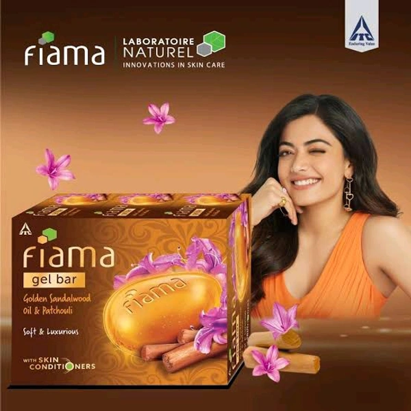 Fiama Gel Bathing Bar (Golden Sandalwood oil & Patchouli) 75g