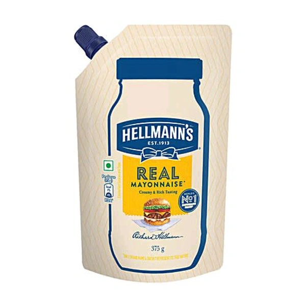 Hellmann's Real Creamy & Rich Tasting Mayonnaise, 375 Gram