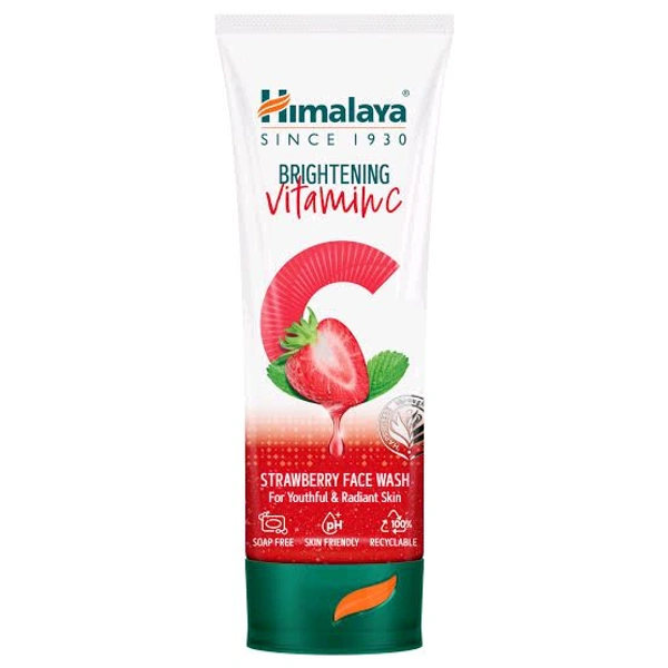 Himalaya Brightening Vitamin C Strawberry Face Wash - 50 ml