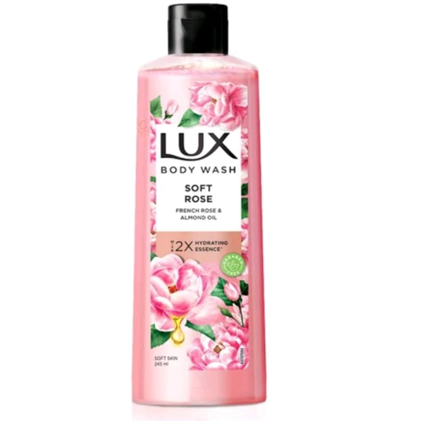 Lux Body Wash Soft Rose French Rose & Almond Oil-245ml