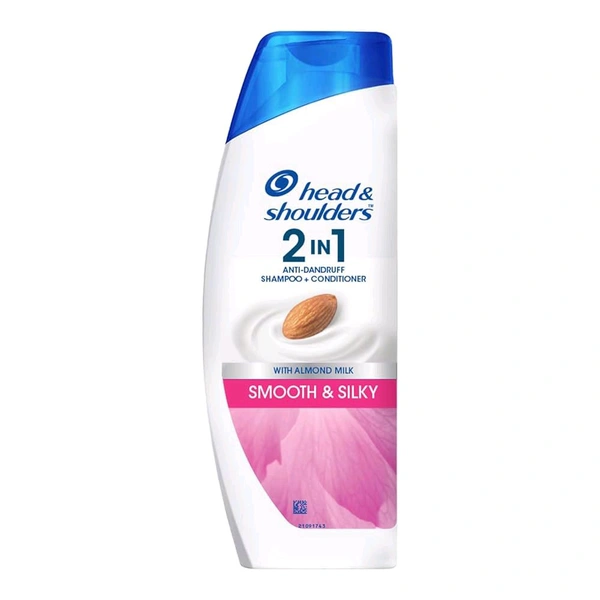 Head & Shoulders , Anti Dandruff Shampoo + Conditioner, Smooth & Silky, 180 ML 