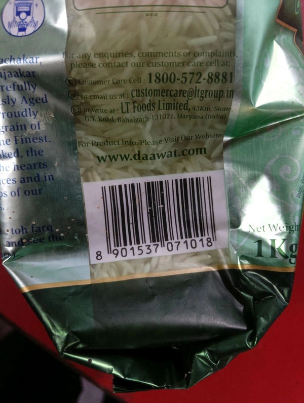 Daawat Biryani Basmati Rice 1Kg
