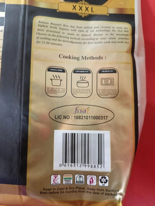 Rehaan 1121 Biryani Basmati Rice 1kg