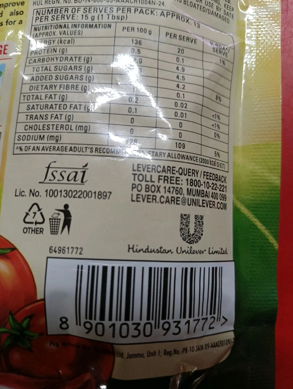 Kissan Sweet & Spicy Tomato Sauce 200 g