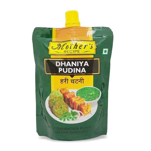 mother's dhaniya pudina green chutney 200 gm