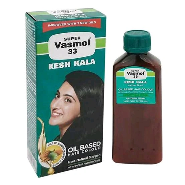 Super Vasmol 33 Kesh Kala Oil Based Hair Colour 50ml 