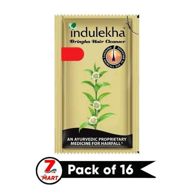 Indulekha Bringha Hair Fall Control Shampoo 5.5 ML Pouch Of 16
