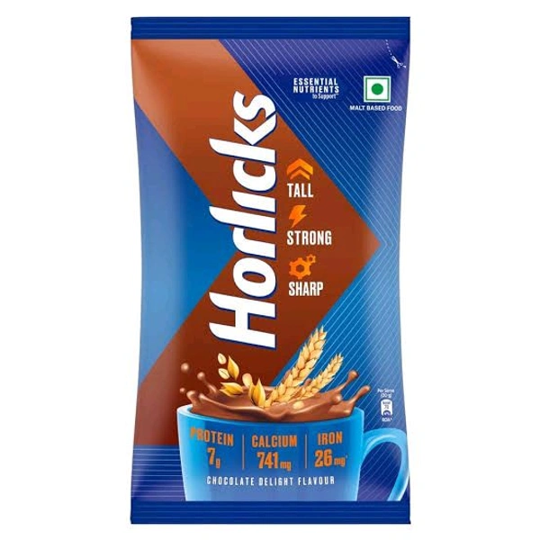 Horlicks Nutrition Drink Chocolate Pouch, 450g